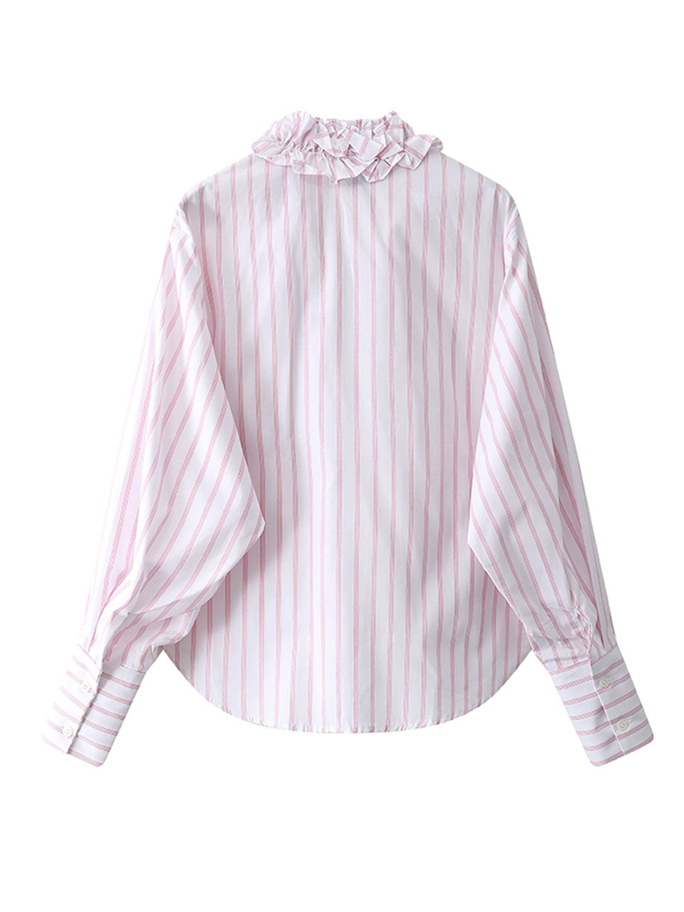 Pink and White Stripe Ruffles Barbie Same Style 1950S Vintage Shirt